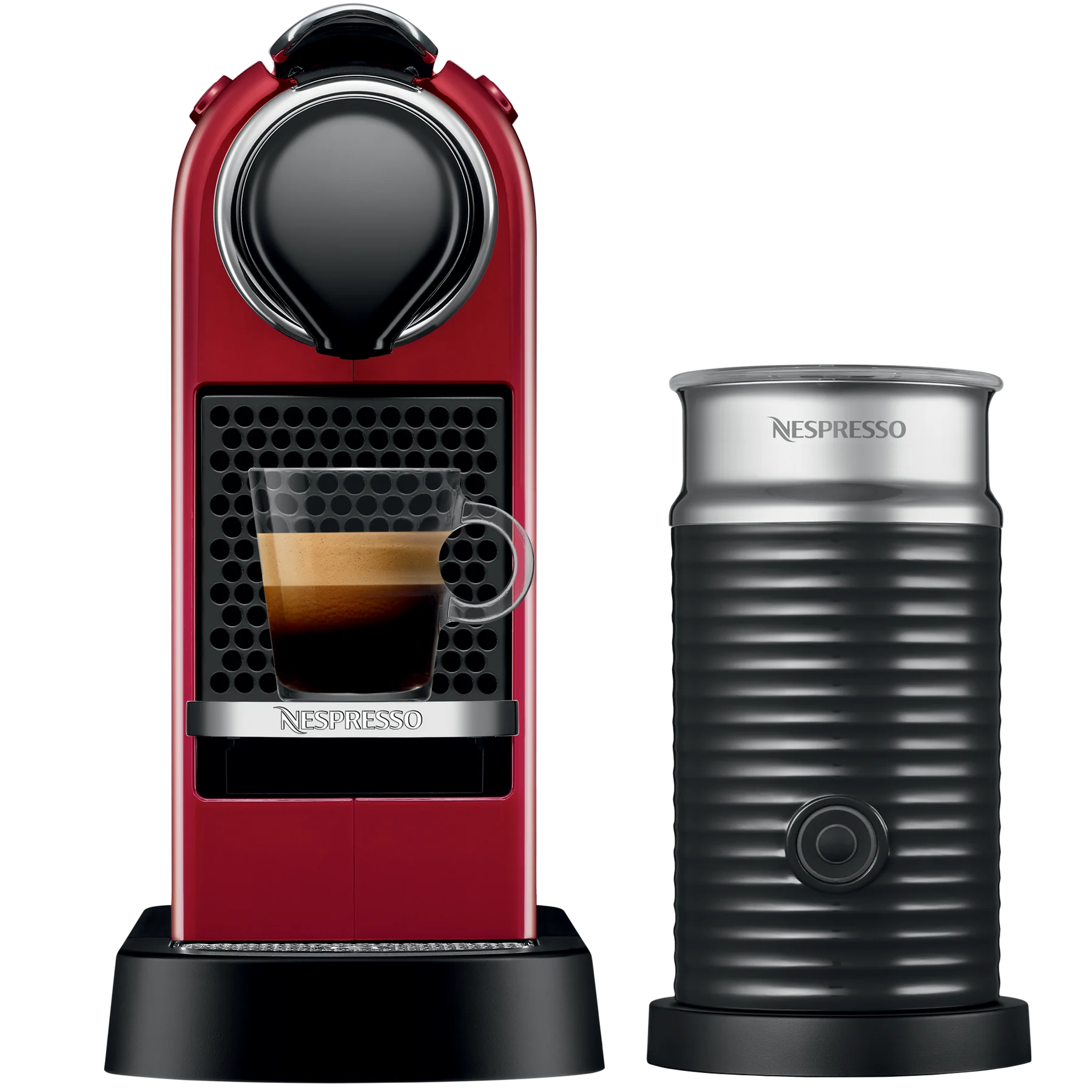 CitiZ Cherry Red + Aeroccino