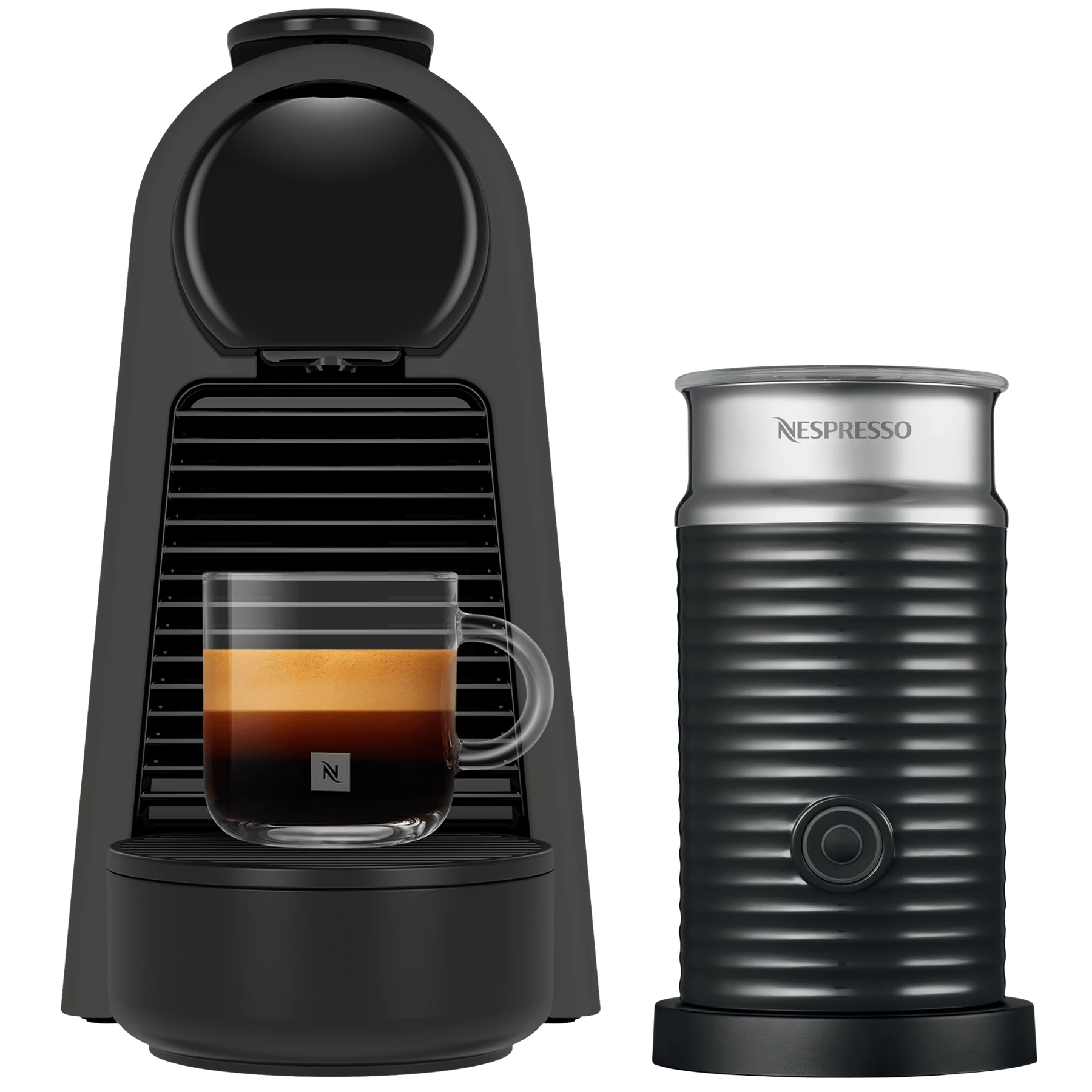 Essenza Mini Matte Black D + Aeroccino