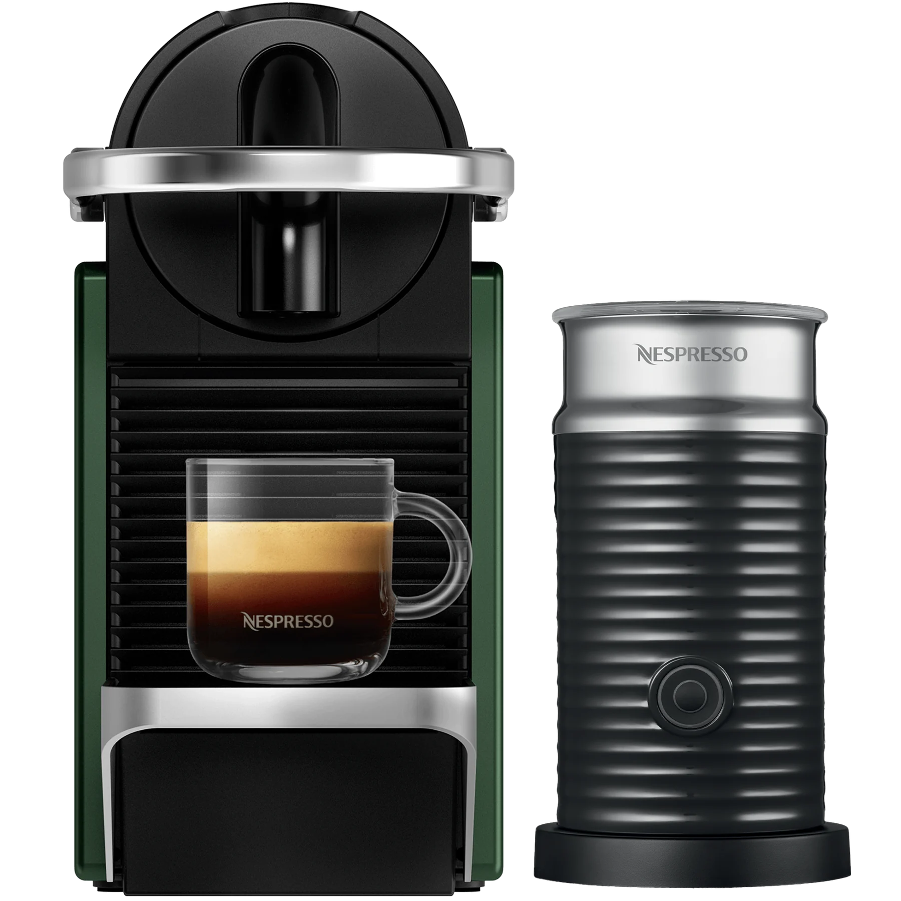 Pixie Dark Green + Aeroccino