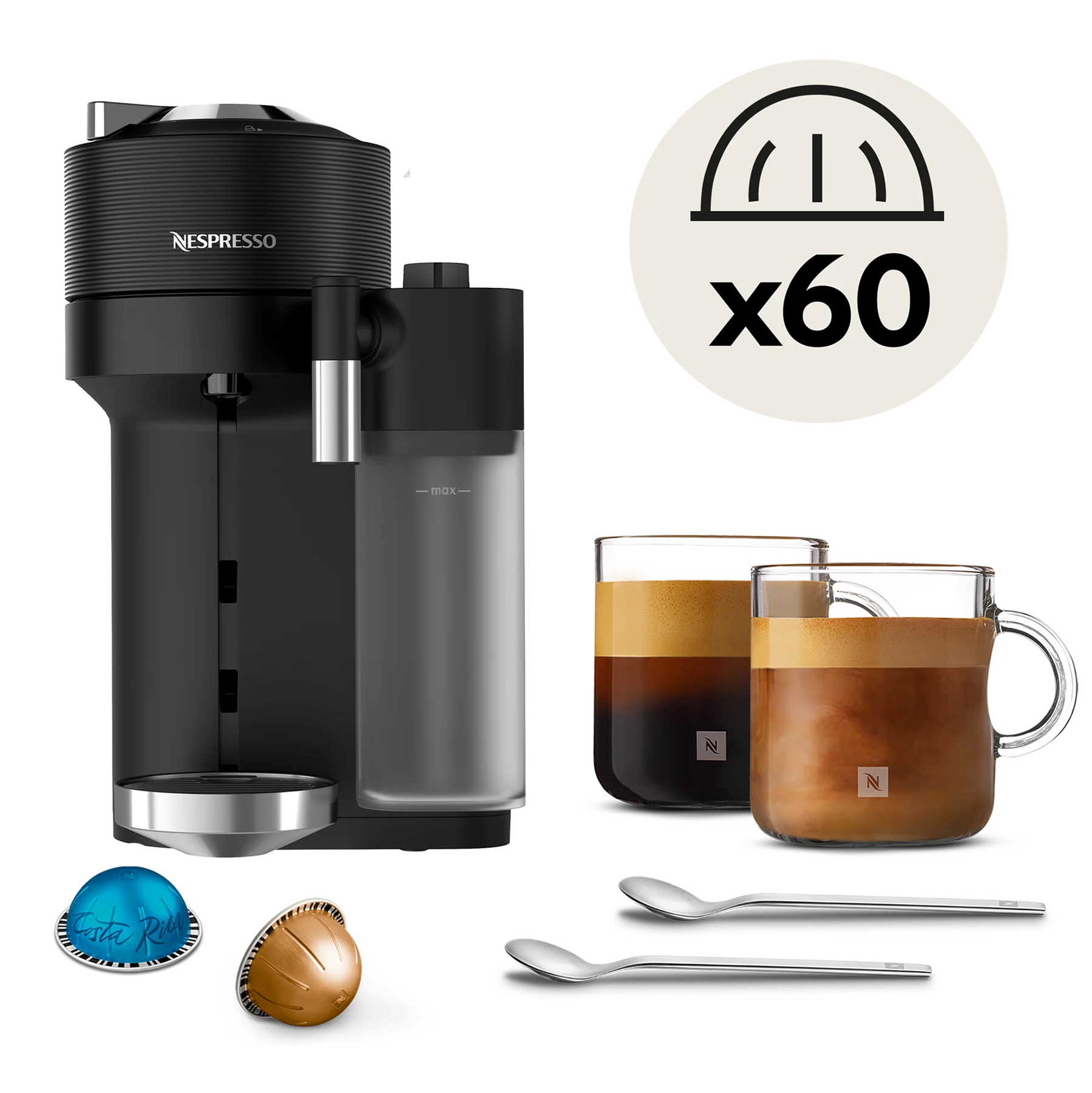 Vertuo Lattissima Matte Black Pack