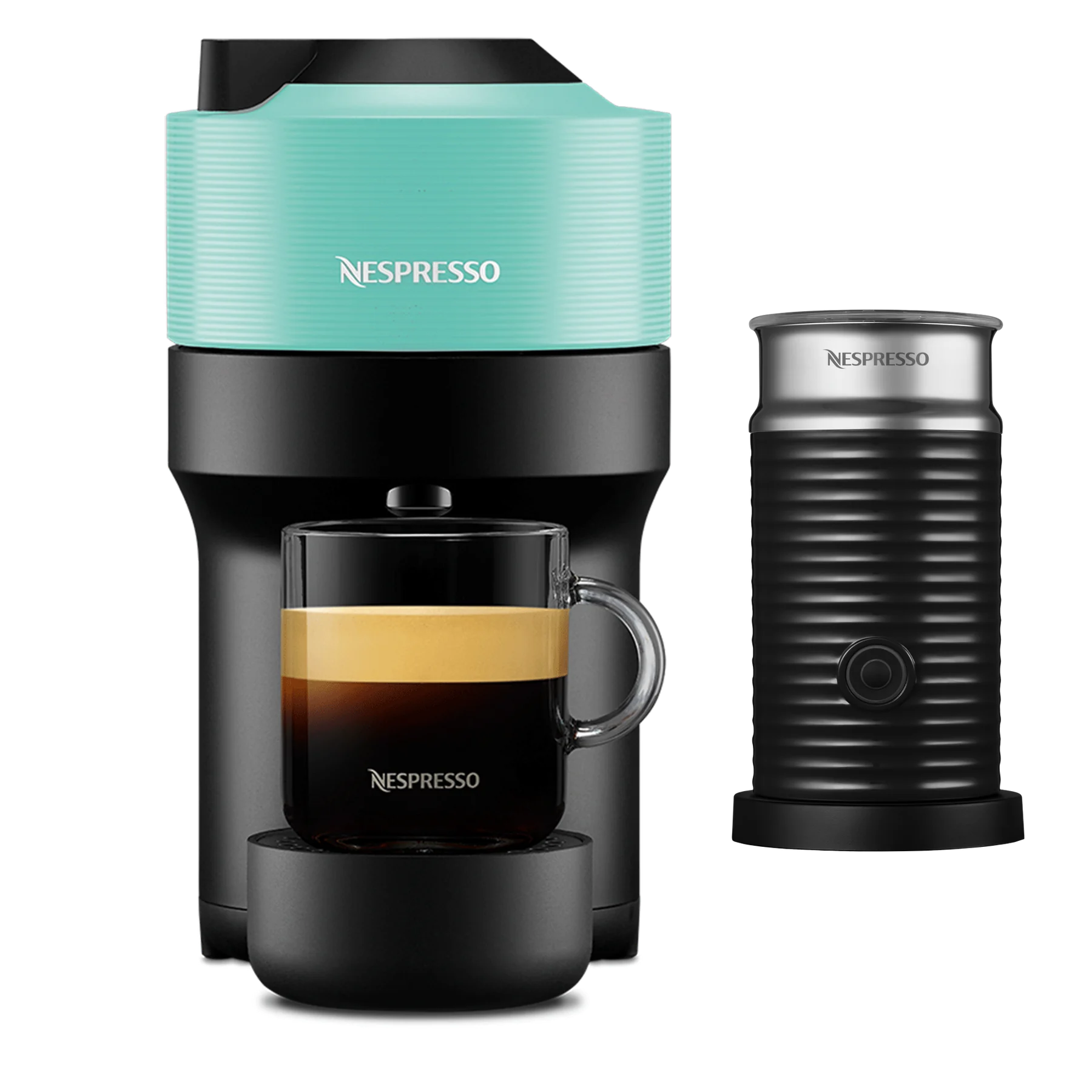 Vertuo Pop Aqua Mint + Aeroccino