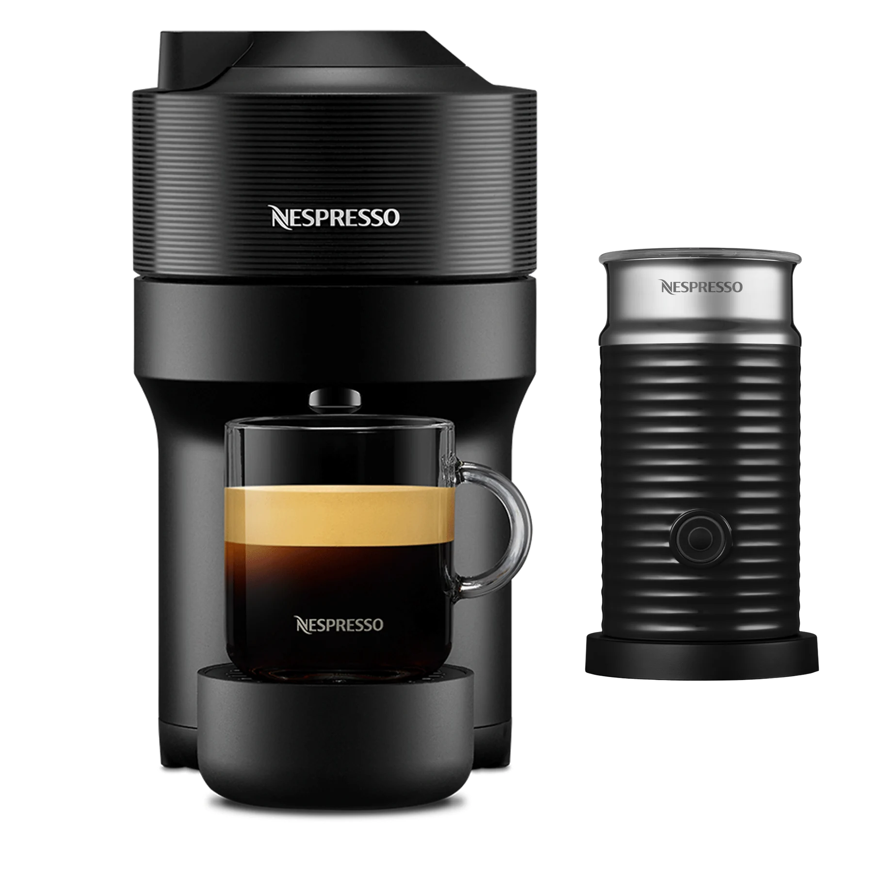 Vertuo Pop Liquorice Black + Aeroccino