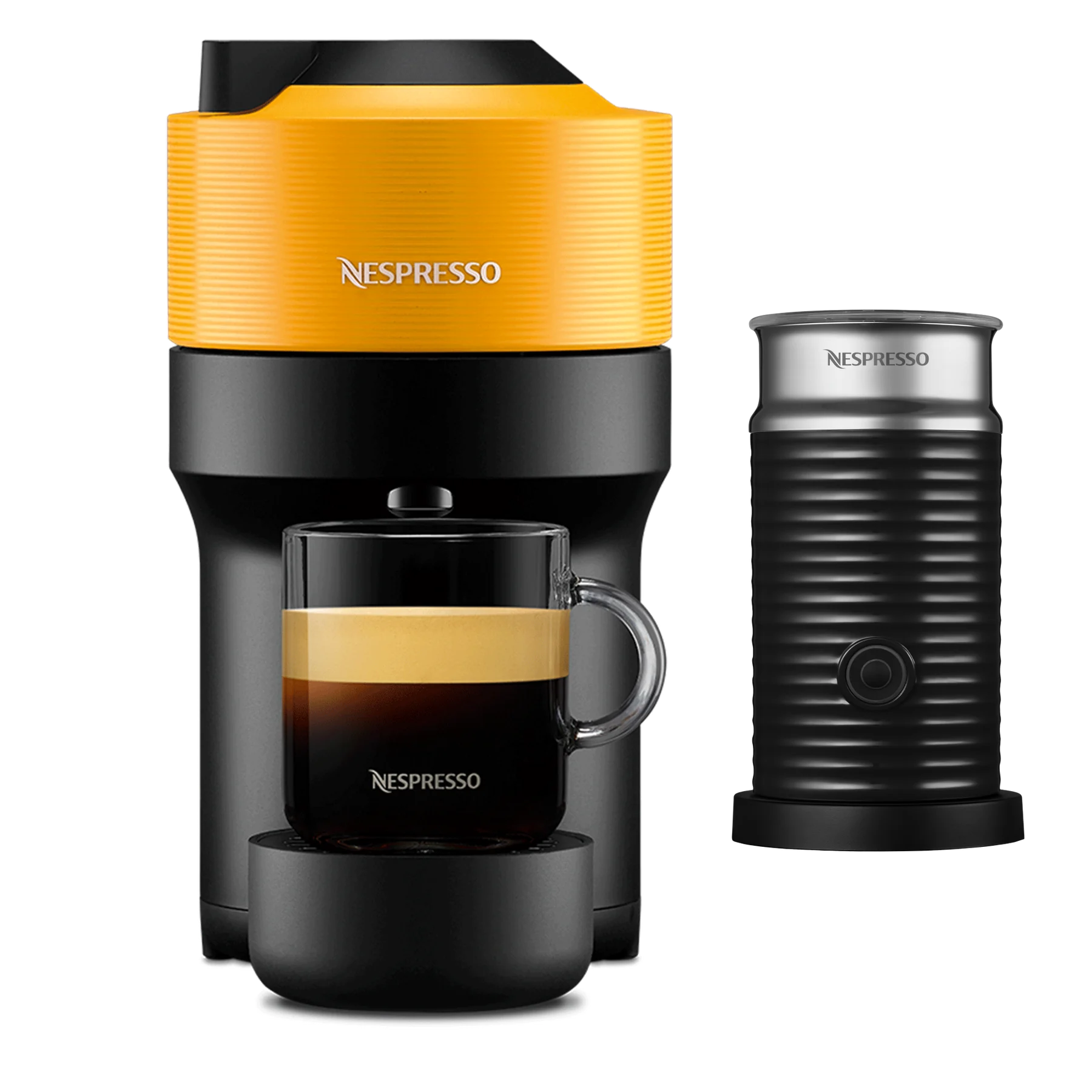 Vertuo Pop Mango Yellow + Aeroccino