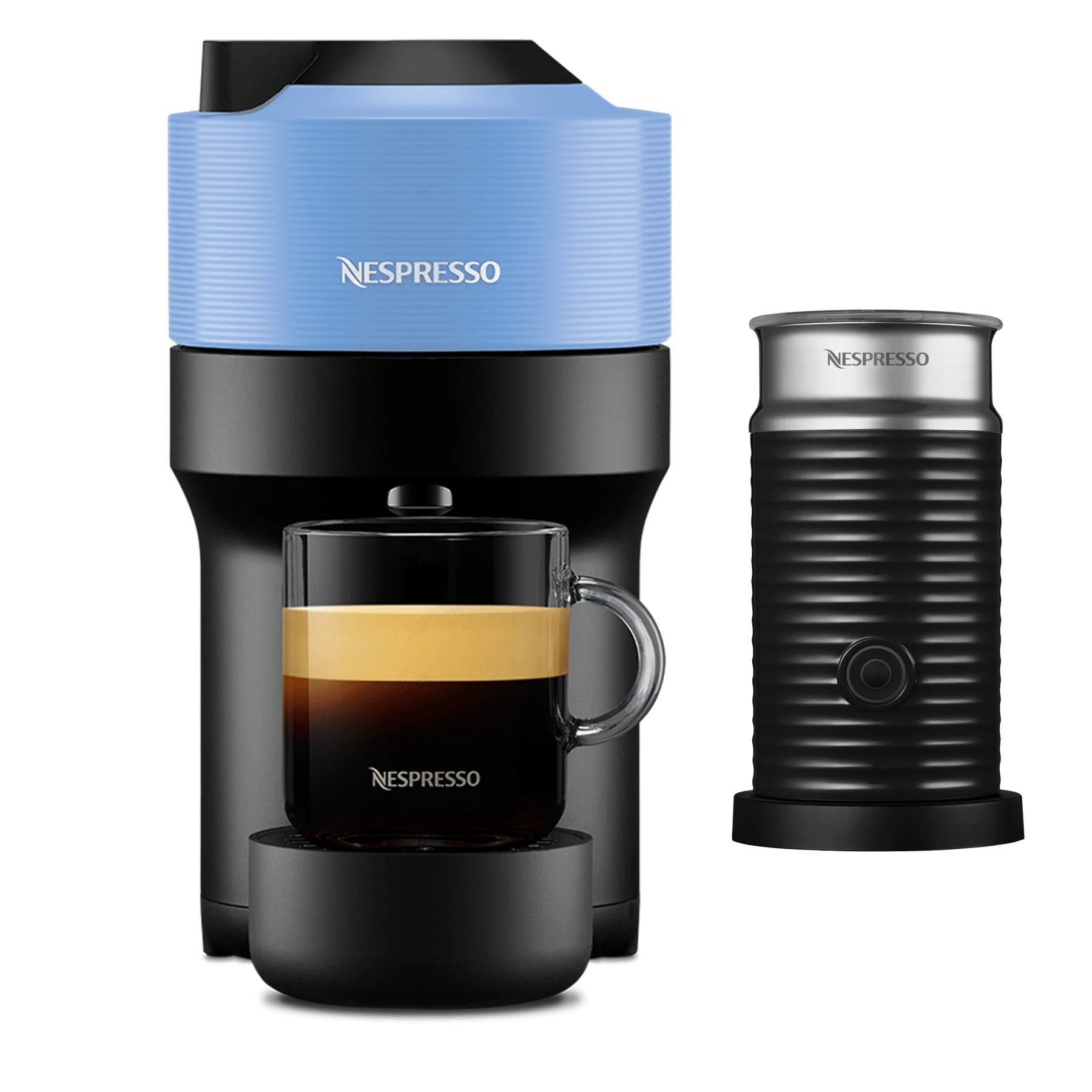 Vertuo Pop Pacific Blue + Aeroccino