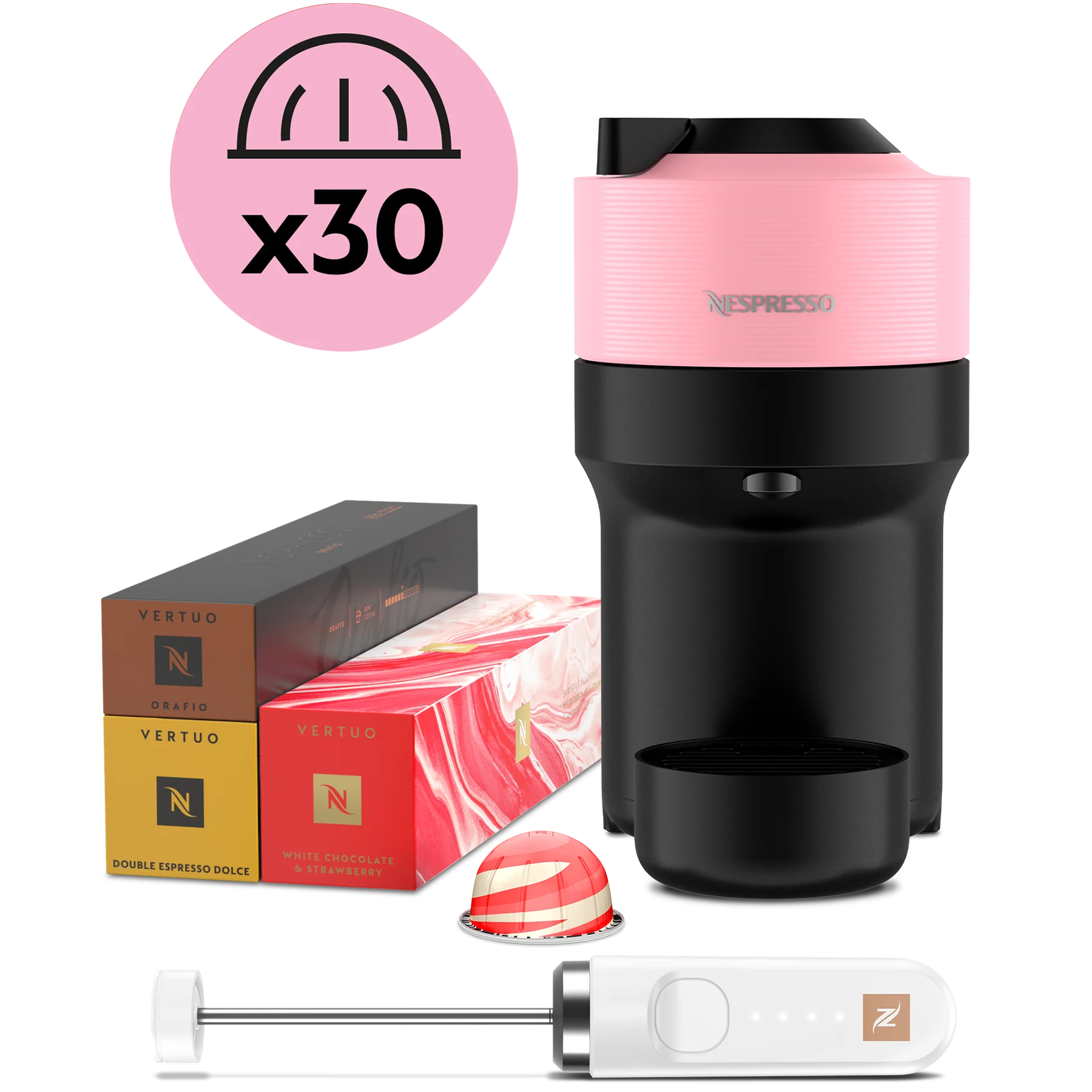 Vertuo Pop Pink Barista Kit