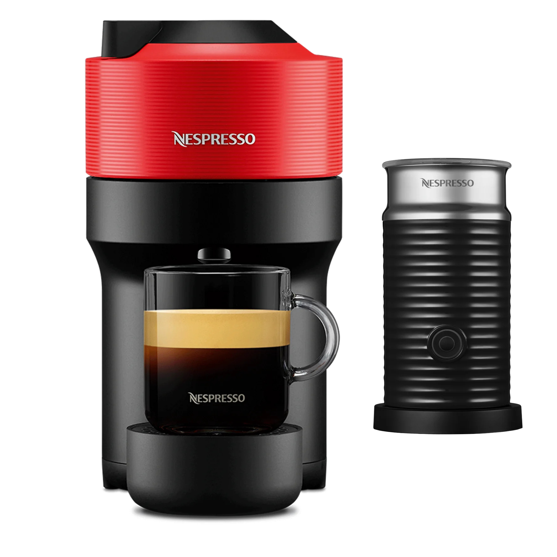 Vertuo Pop Spicy Red + Aeroccino