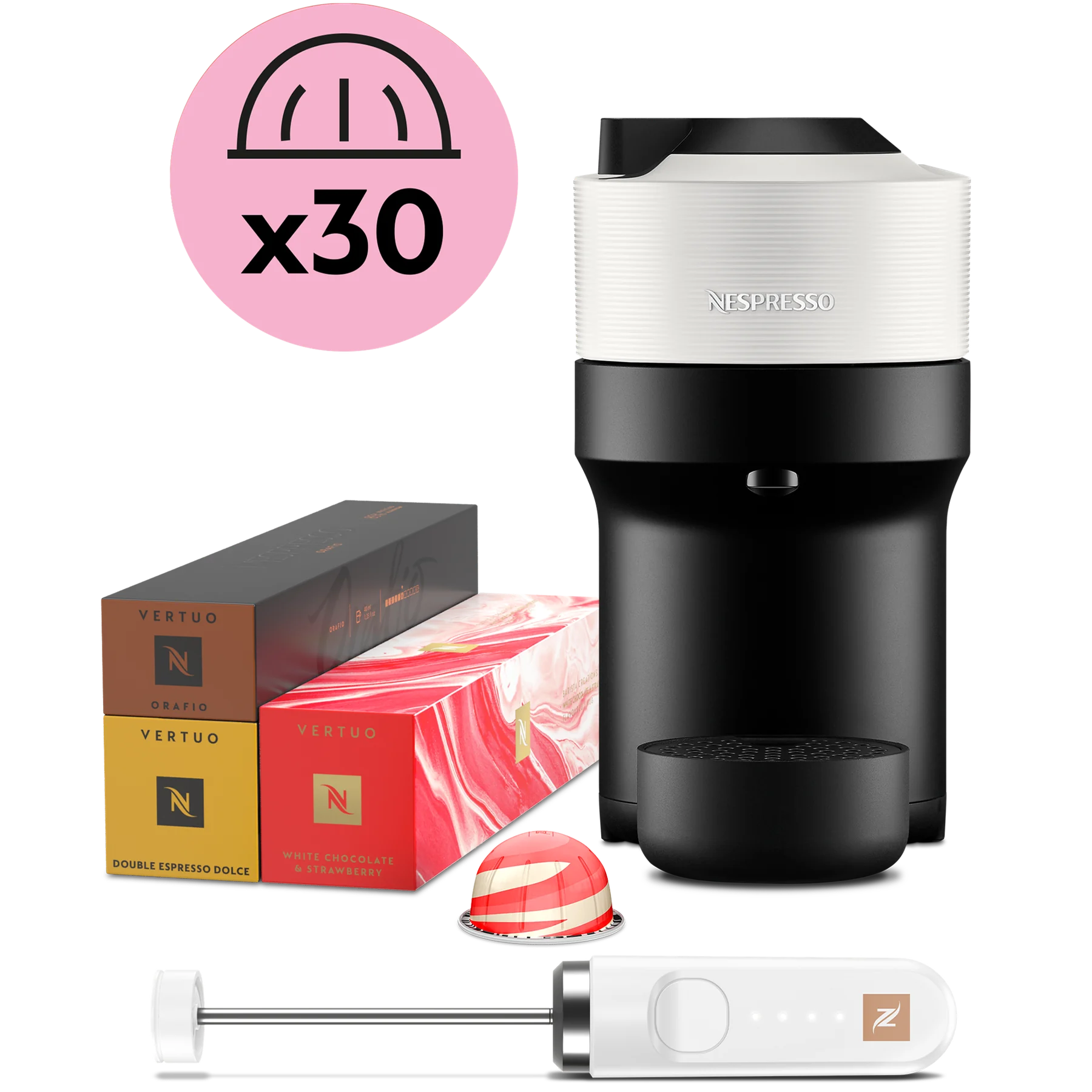 Vertuo Pop White Barista Kit