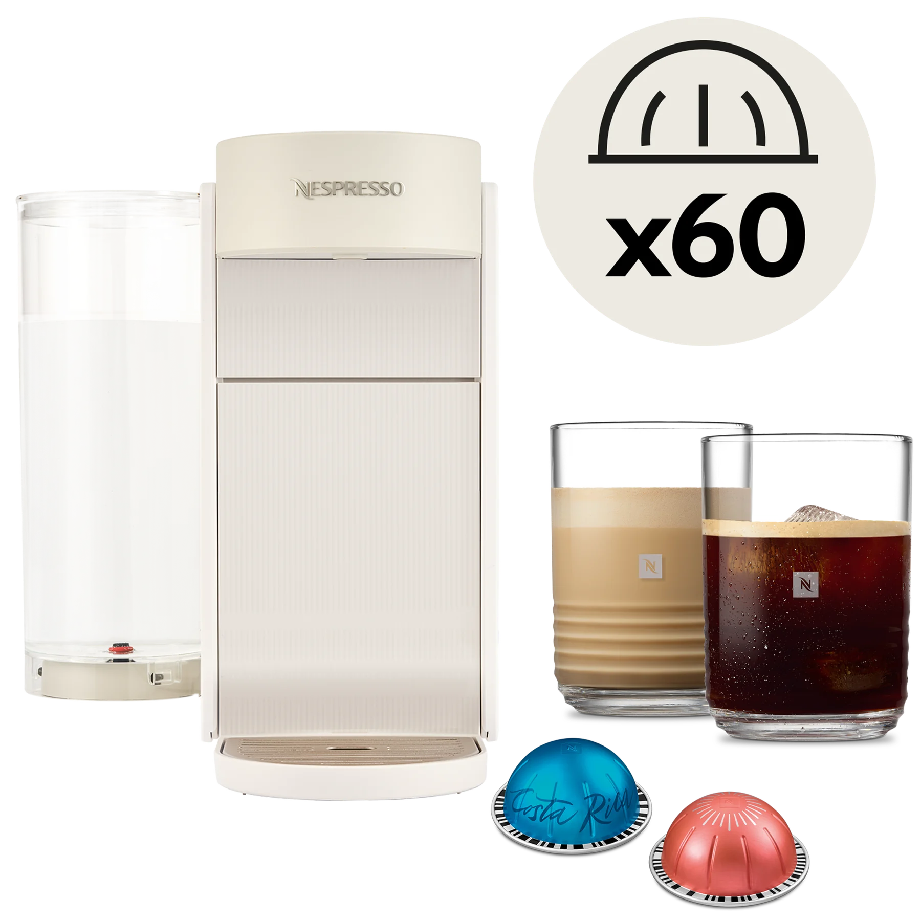 Vertuo Up Pearl White Pack
