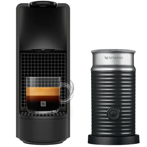Essenza Mini Matte Black C + Aeroccino